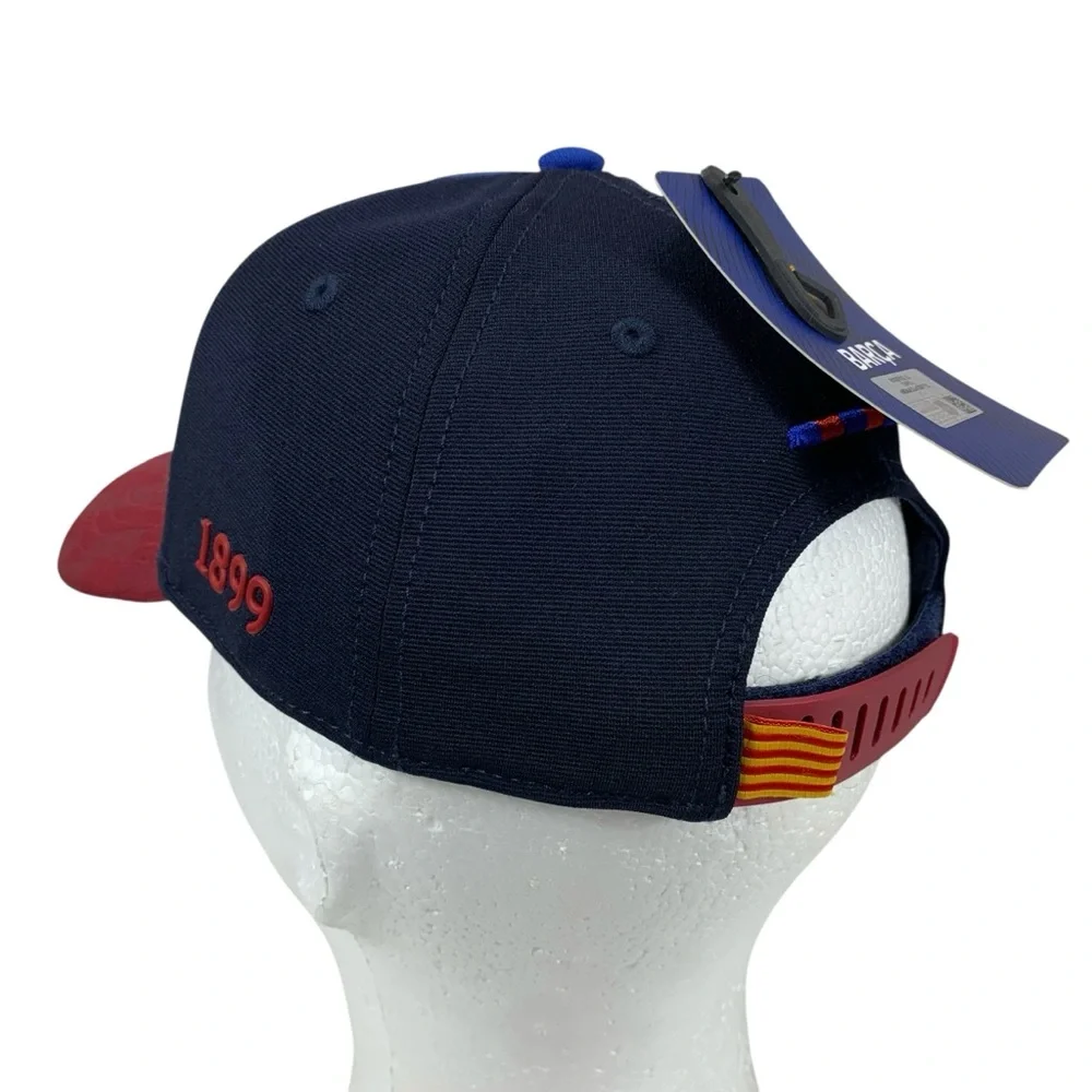 NWT FCB Barcelona Kids Snapback Hat Blue Red Adjustable La Liga Youth Cap‎
